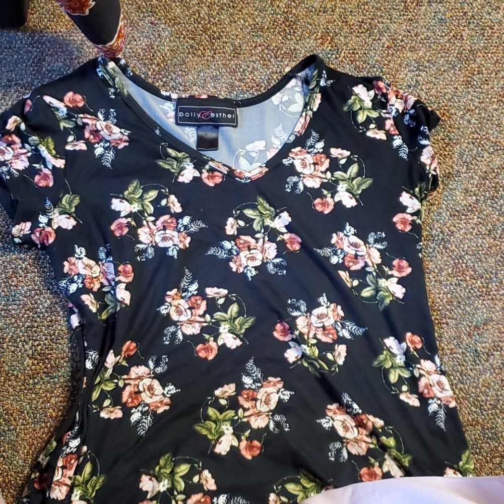 Flower print top